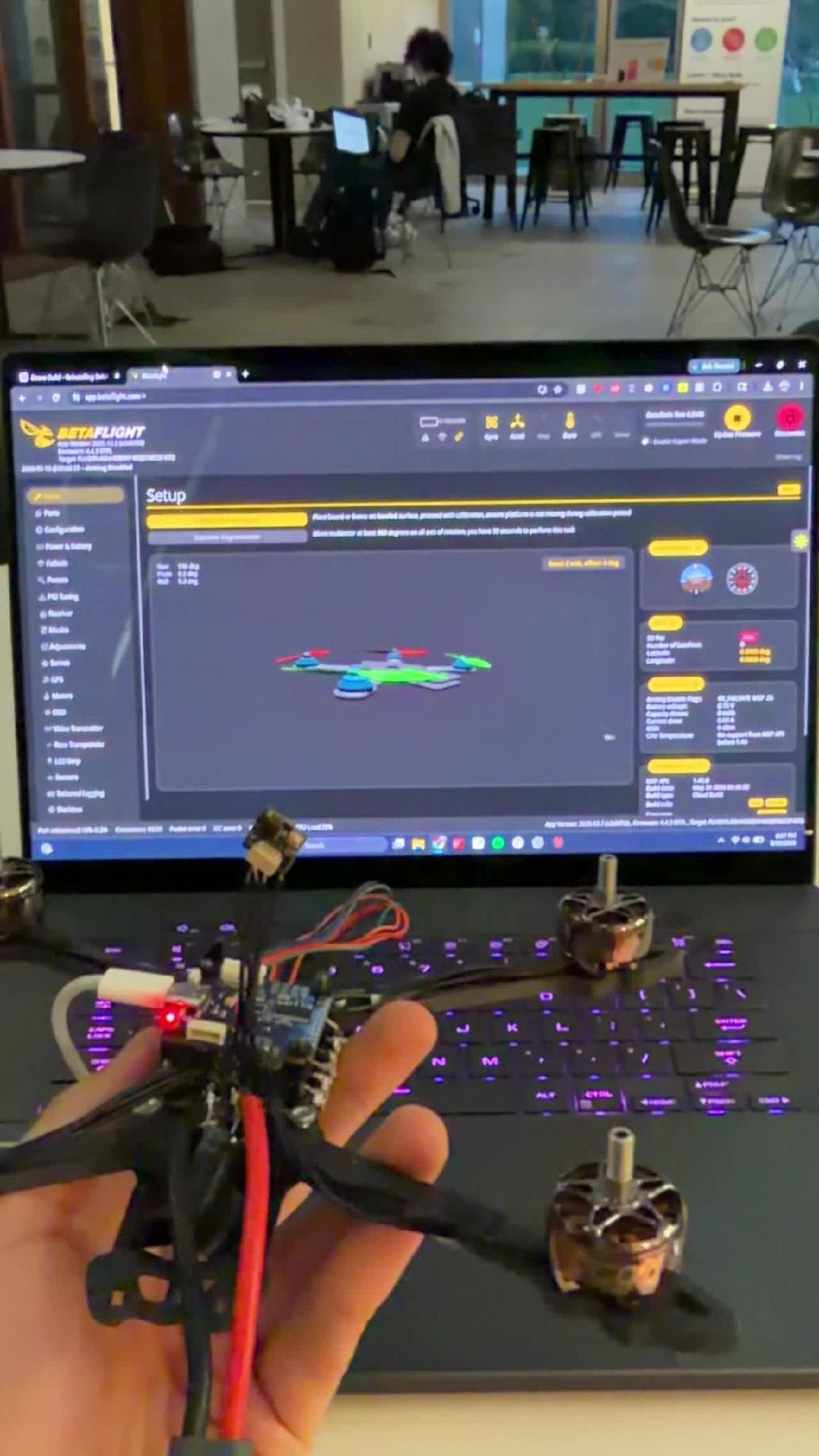 Live roll and pitch output