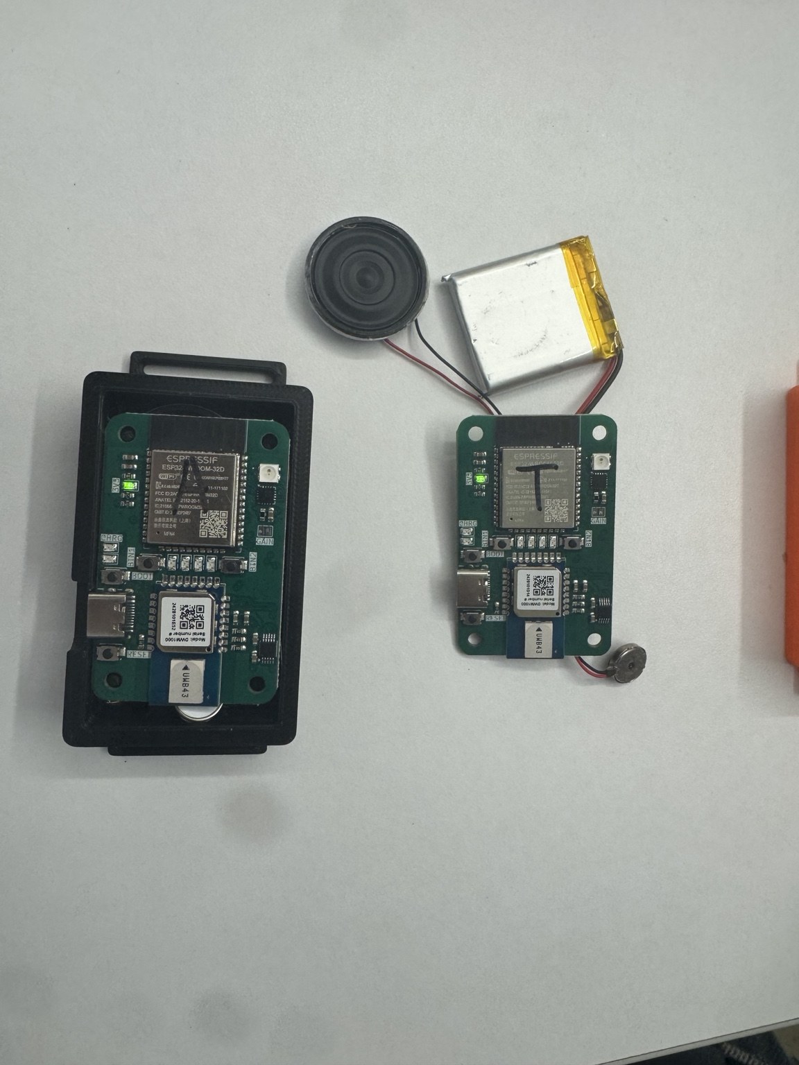 Meemo ESP32 UWB hardware prototype pair