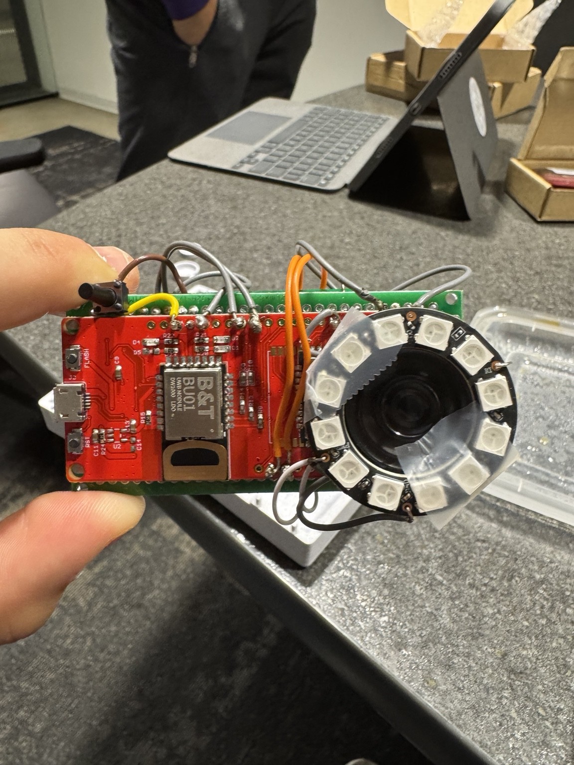 Meemo LED ring and electronics