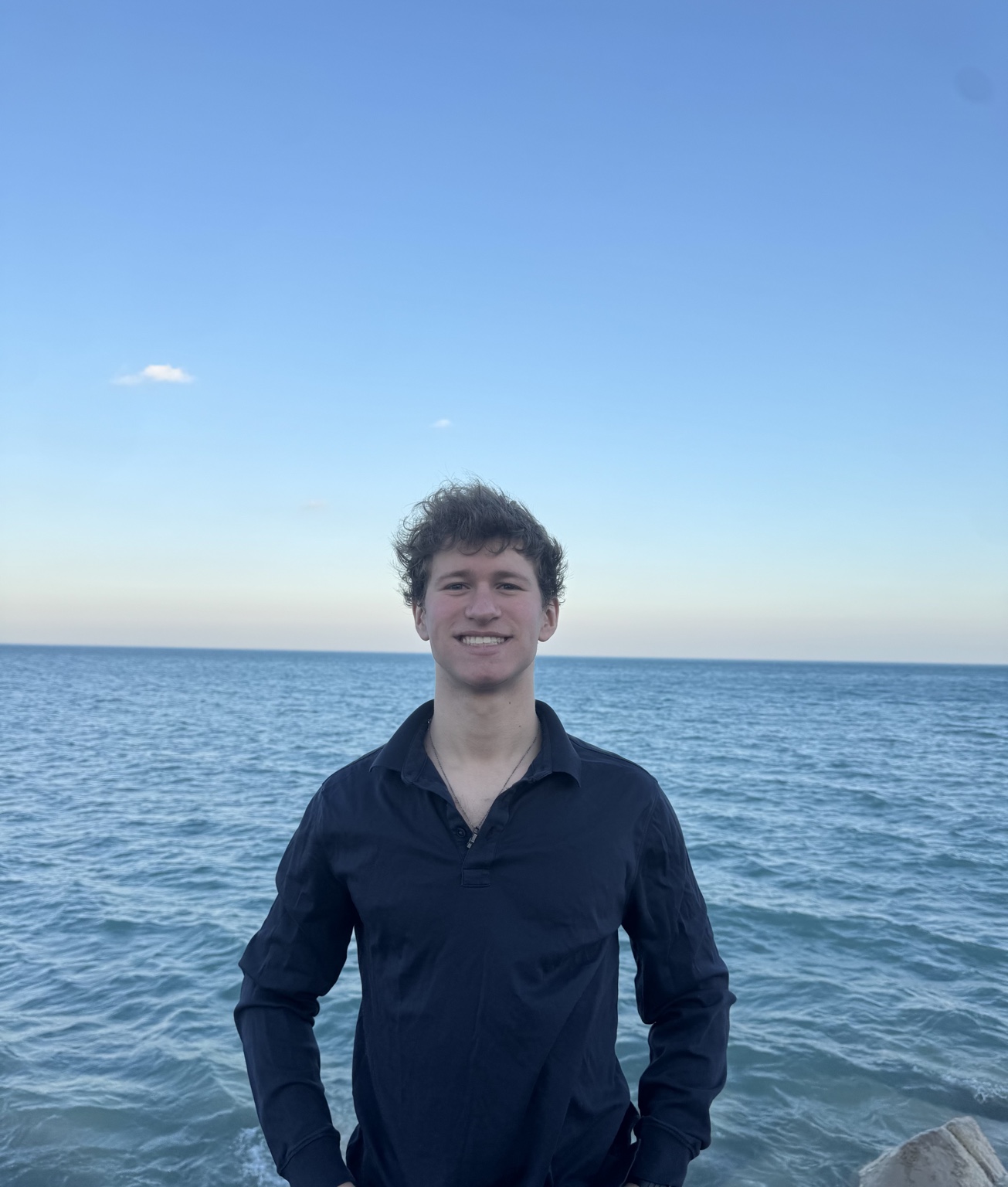 Simon at the ocean